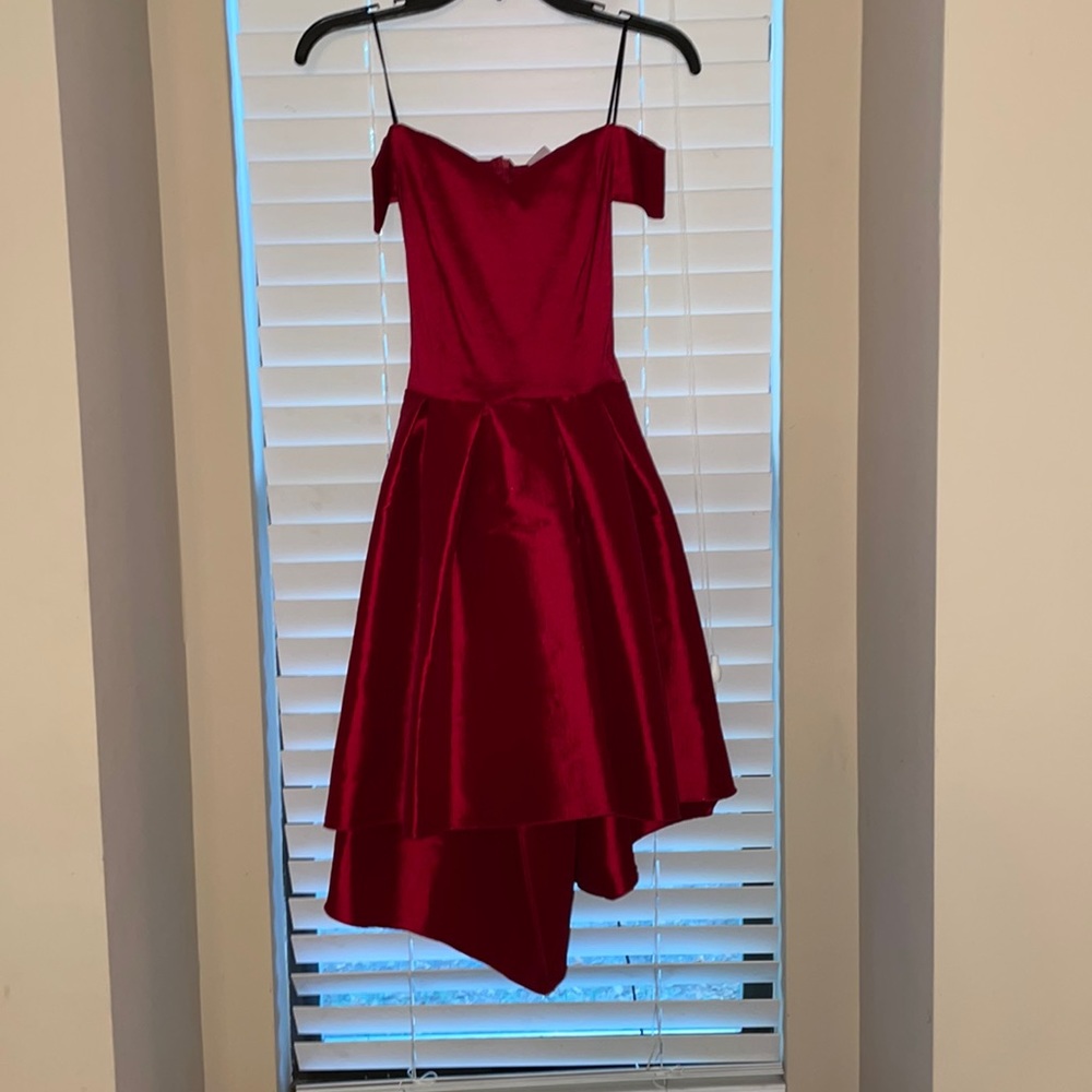 Red Off the Shoulder Dress